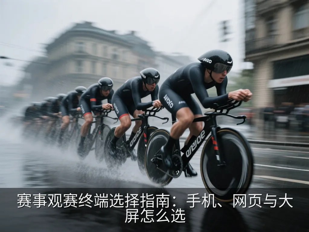 整洁书桌上的电脑屏幕与手机展示赛事数据和观看安排