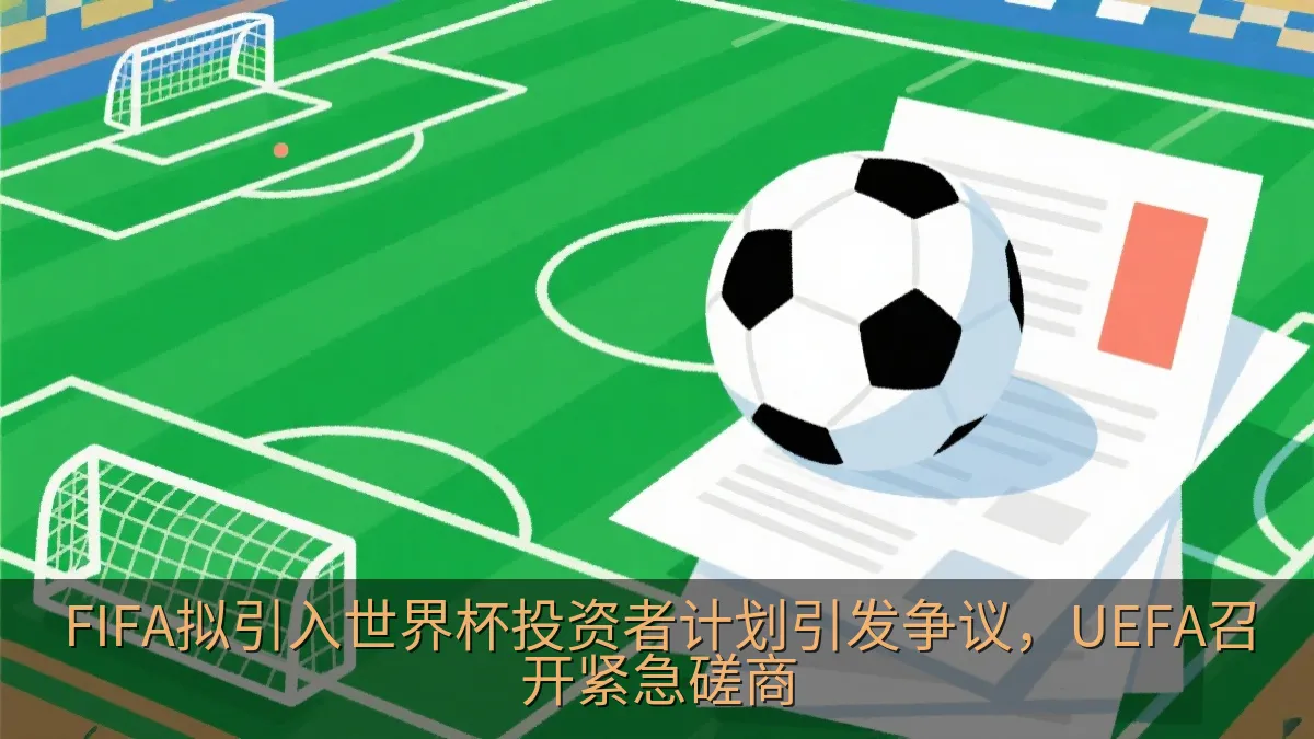 足球场与商业文件并置的概念画面