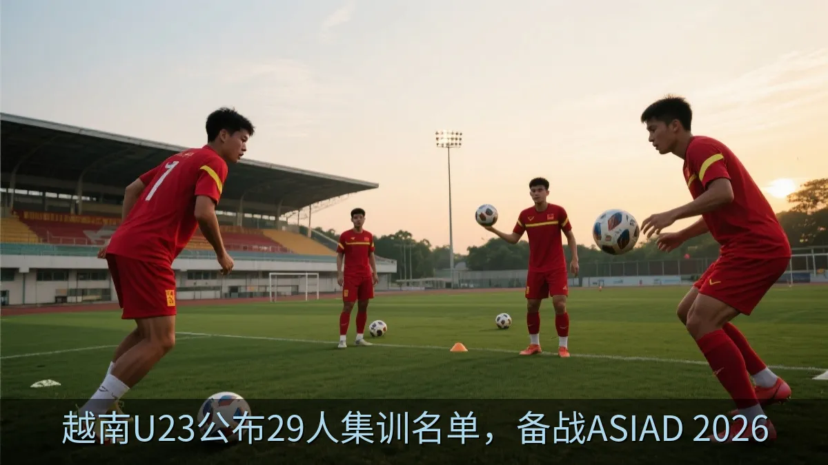 越南U23公布29人集训名单，备战ASIAD 2026